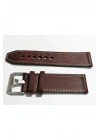 & Fosil  Uyumlu &Her Saate Uyumlu greyzi  Deri Saat Kordonu 24  mm  (83)  bordo
