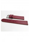 &Her Saate Uyumlu greyzi  Hakiki Deri Saat Kordonu 18   mm  (144)   Bordo