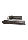 &Her Saate Uygun Yarım Kroko Hakiki Deri Saat Kordonu 24 mm (153)   kahve