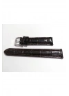&Her Saate Uyumlu  Hakiki Deri Saat Kordonu 18   mm  (140) Koyu   kahverengi