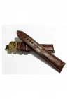 &Hertür Saate &Uygun  Kelebek  Toka  24 MM  kahve kordon   (193)  altın  toka