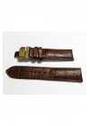 &Hertür Saate &Uygun  Kelebek  Toka  24 MM  kahve kordon   (193)  altın  toka