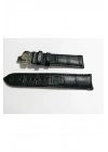 &Hertür Saate &Uygun  Kelebek  Toka  24 MM  siyah kordon   (189 ) gumuş   toka