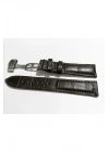 &Hertür Saate &Uygun  Kelebek  Toka 22 MM  KOYU kahve   Kordon(178)  gumuş  toka