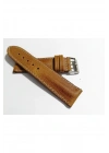 Her Saate Uygun Bombeli 22 mm Hakiki Deri Kordon Akıllı Pimli TABA (208)