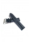 Her Saate Uygun Bombeli 22 mm Piramit modeli Hakiki Deri (215) koyu mavi