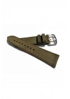 & Fosil Uyumlu Greyzı Deri Saat Kordonu 22 mm (276)