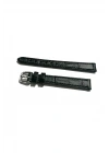 &Her Saate Uyumlu Hakiki Deri Saat Kordonu siyah 12 mm ( 415 )