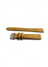 &Her Saate Uyumlu Hakiki Deri Saat Kordonu sarı 12 mm ( 442 )