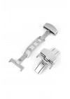 Saat Kordon Klipsi Kelebek Saat Tokası Metalik Krom 22 mm Çelik (NOT : 24 MM KORDONA UYGUN)