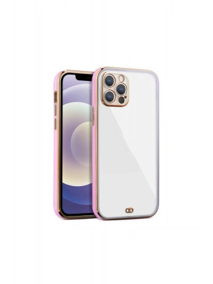 iPhone 13 Pro Arka kapak Kılıf Pembe kenarlı rose