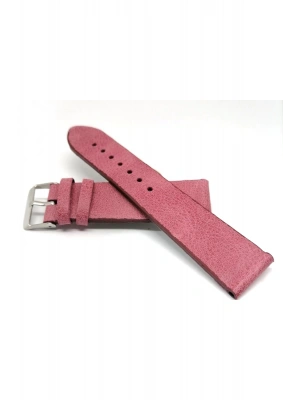Her Saate  uyumlu hakiki Grizi  Deri saat kordonu 20  mm   pembe