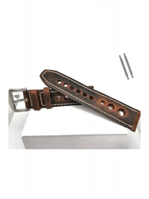 Tissot  &   Fossil  Uyumlu   Crayz   Hakiki   Deri   22  mm  KAHVERENGİ