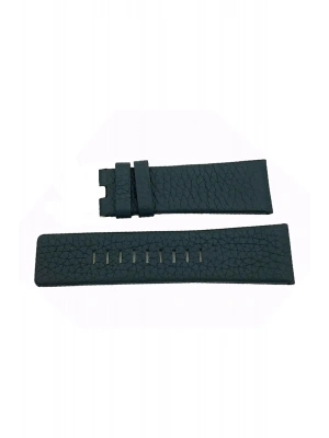Dizel uyumlu El Yapımı hakiki  Deri Saat Kordonu 26mm   yeşil
