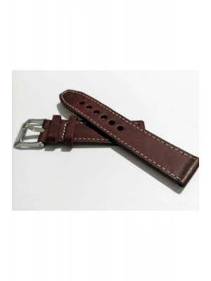 & Fosil  Uyumlu &Her Saate Uyumlu greyzi  Deri Saat Kordonu 22  mm  (69 ) bordo