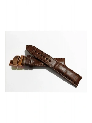 &Hertür Saate &Uygun  Kelebek  Toka  24 MM  kahve kordon   (194)  rose toka