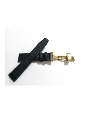Her Saate Uygun Kelebek Toka 20 mm Hakiki Deri (248) SARI TOKA SİYAH