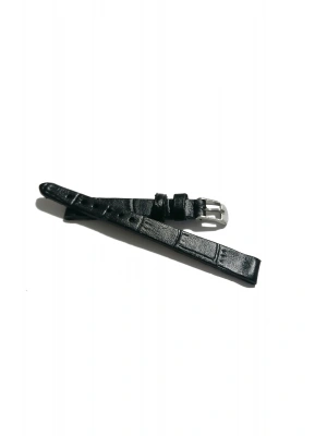 &Her Saate Uyumlu Hakiki Deri Saat Kordonu SİYAH 10 mm ( 420 )