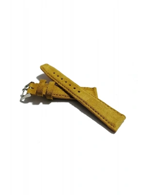 &Her Saate Uyumlu KADİFE GÖRÜNÜMLÜ Saat Kordonu SARI 20 mm (435 )