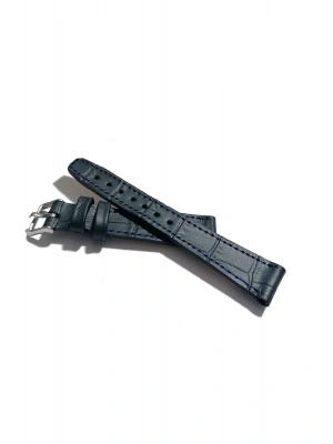 &Her Saate Uyumlu Hakiki Deri Saat Kordonu koyu mavi 20mm (438 )