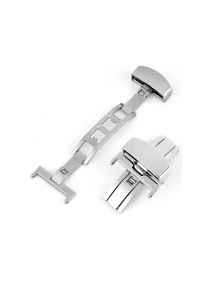 Saat Kordon Klipsi Kelebek Saat Tokası Metalik Krom 20 mm Çelik (NOT : 22 MM KORDONA UYGUN)