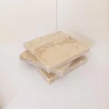 Doğal Mermer Marfil Kare Sunumluk 15x15x2 cm