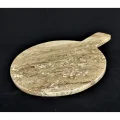 Doğal Mermer Traverten Kesme ve Sunum Tahtası 25x32 cm