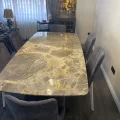 Doğal Mermer Yemek Masası