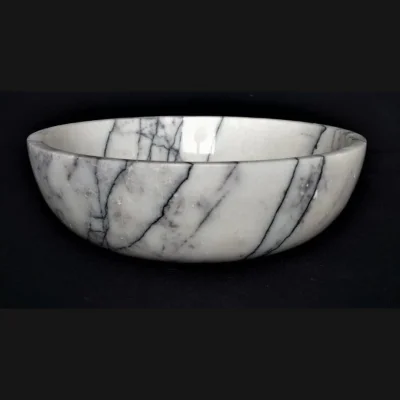 Doğal Mermer Leylak Sunum Tabağı 25x25x7 cm