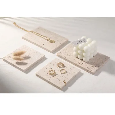 Doğal Taş Sunumluk 4 Parça