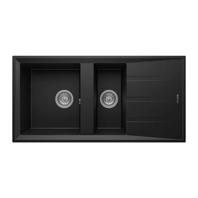 P013 1.5 Gözlü Damlalıklı Granit Eviye 1000 x 500