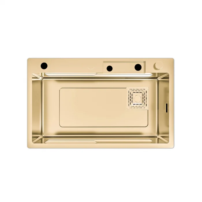 Akıllı Eviye As 3541 Altın Ebat 750×450 mm 730×430 mm Kabin 750 mm. Tüm Parçalar Dahil