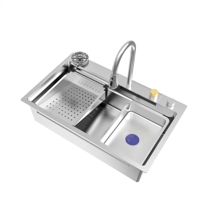 Akıllı Eviye As 3541 Krom Ebat 750×450 mm 730×430 mm Kabin 750 mm. Tüm Parçalar Dahil