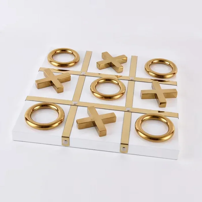 Astral Beyaz Porselen Tic Tac Toe ( XOX ) Oyun Seti