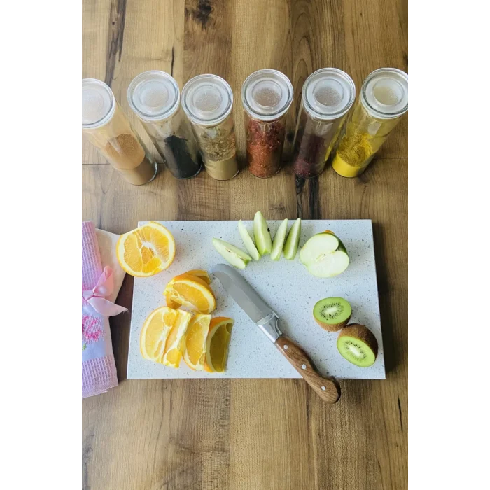 Beyaz Mermer Kesme Tahtası