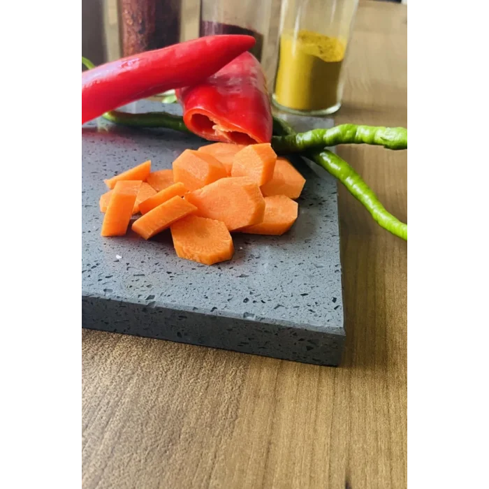 Gri Mermer Kesme Tahtası