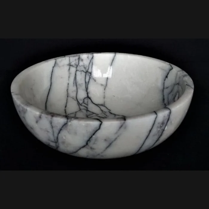 Doğal Mermer Leylak Sunum Tabağı 25x25x7 cm