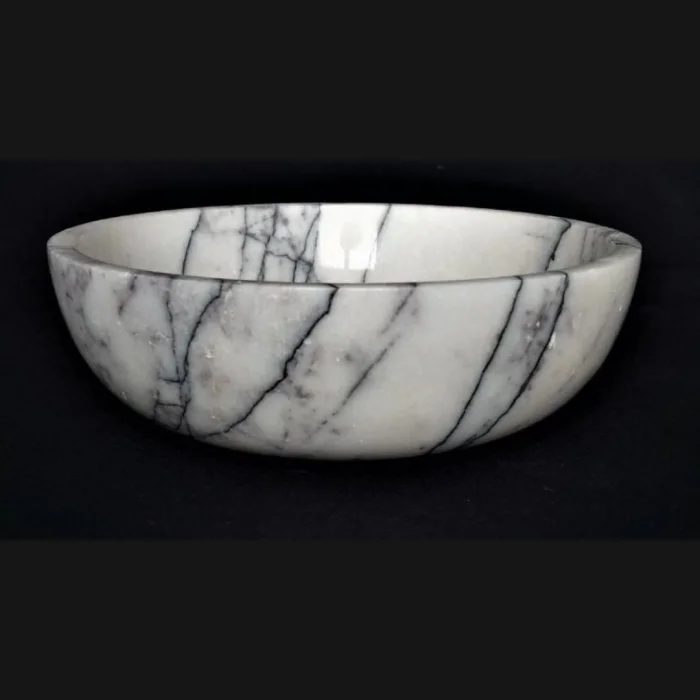 Doğal Mermer Leylak Sunum Tabağı 25x25x7 cm