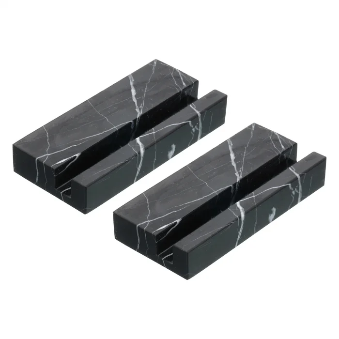 Doğal Mermer Masaüstü Kart Tutucu