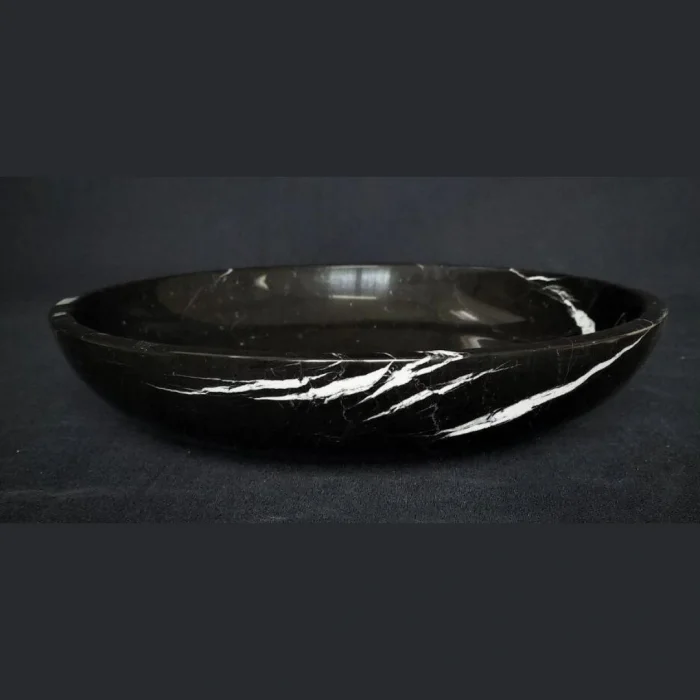 Doğal Mermer Siyah Tabak 30x30x6 cm