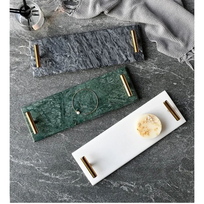 Doğal Mermer Tepsi Sunumluk