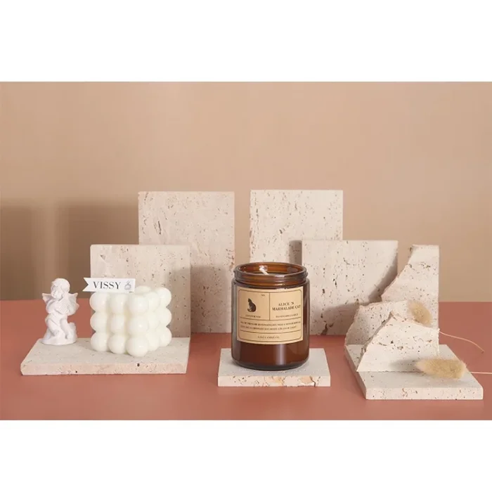 Doğal Taş Sunumluk 4 Parça