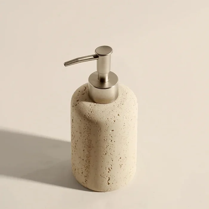 Doğal Taş Traverten Sıvı Sabunluk
