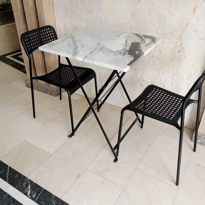 İstanbul Blue Gerçek Mermer Yemek Masası 60 x 60 cm