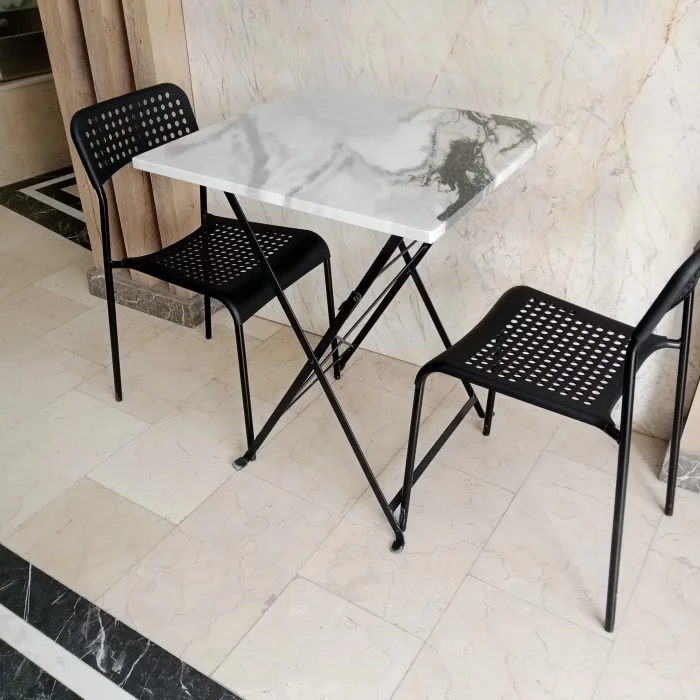 İstanbul Blue Gerçek Mermer Yemek Masası 60 x 60 cm