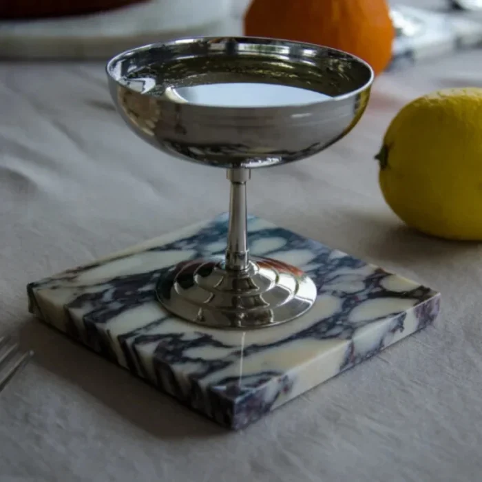 Mirage Doğal Taş Mermer-Porselen Bardak Altlığı 4lü