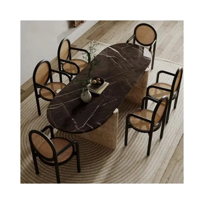 Nexus Doğal Mermer Lüks Yemek ve Toplantı Masası