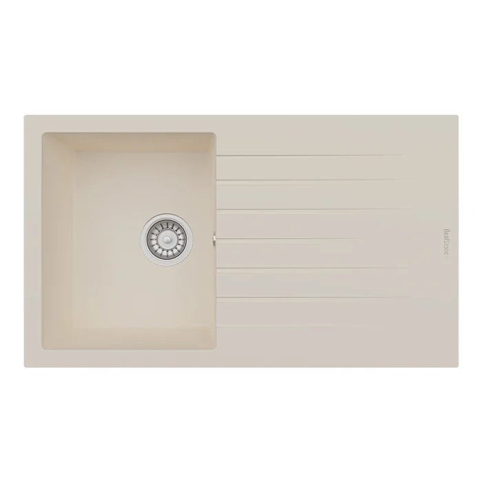 P004 Tek Gözlü Damlalıklı Granit Eviye 860 x 500