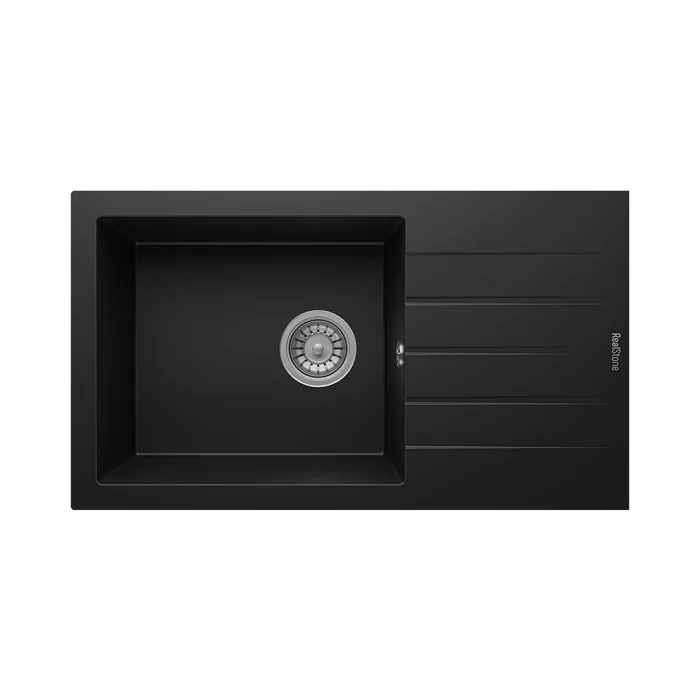 P010 Tek Gözlü Damlalıklı Granit Eviye XL Geniş Hazne 42 cm 760 x 435