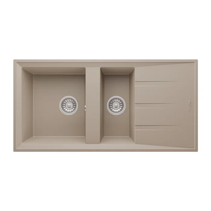 P013 1.5 Gözlü Damlalıklı Granit Eviye 1000 x 500